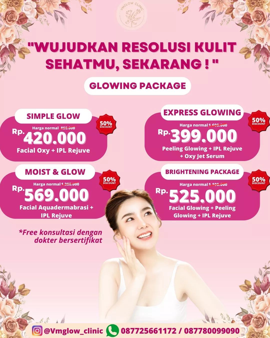 DISKON UP TO 50% UNTUK BERBAGAI PERAWATAN BUNDLING HEMAT !!